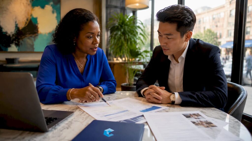 Operating partner consulting executive in office