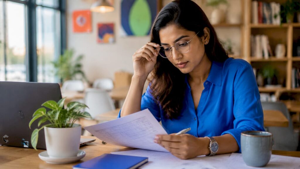 Startup founder reviewing recruiter checklist