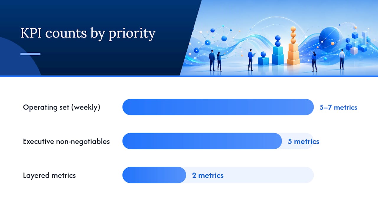 What does a prioritized sales KPI library actually look like? — overview diagram