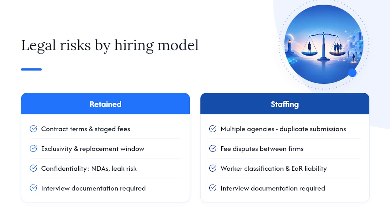 Legal and Compliance Considerations for Each Hiring Model — overview diagram