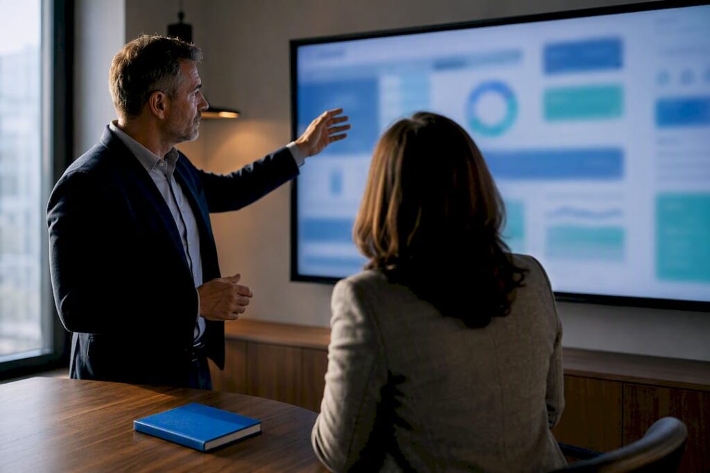 Sales and customer success reviewing account handoff