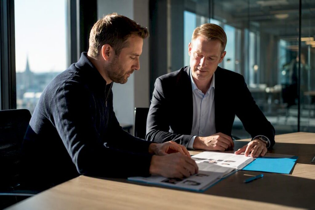 Founder evaluating permanent sales leadership candidate
