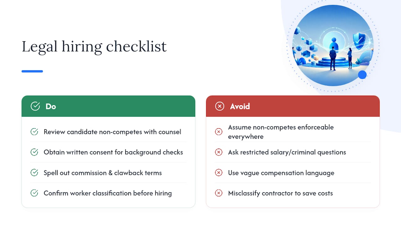 Legal And Compliance Considerations In The Hiring Process — overview diagram