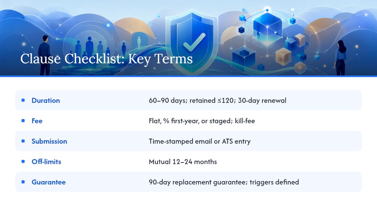 The Clause-Level Checklist: Terms You Cannot Leave Vague — overview diagram