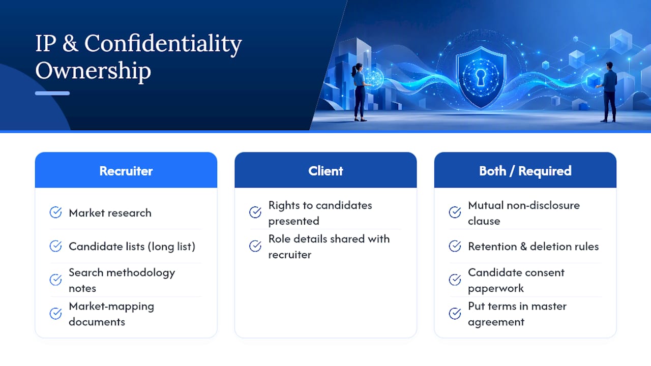 Confidentiality and Intellectual Property in Recruiting Contracts — overview diagram