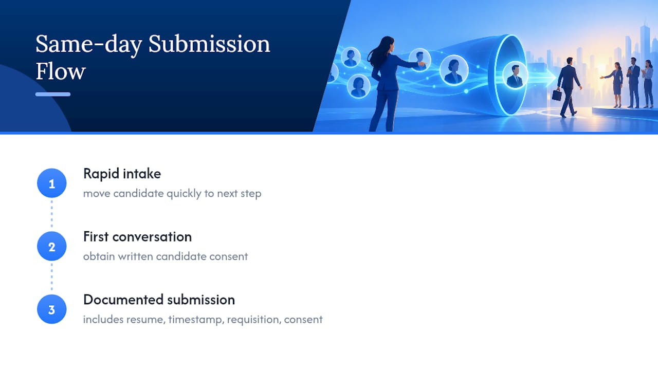 Four-part candidate submission documentation checklist