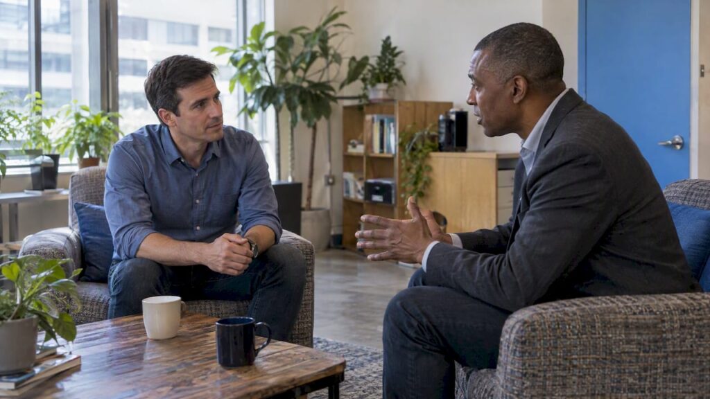 Founder interviewing a VP Sales candidate