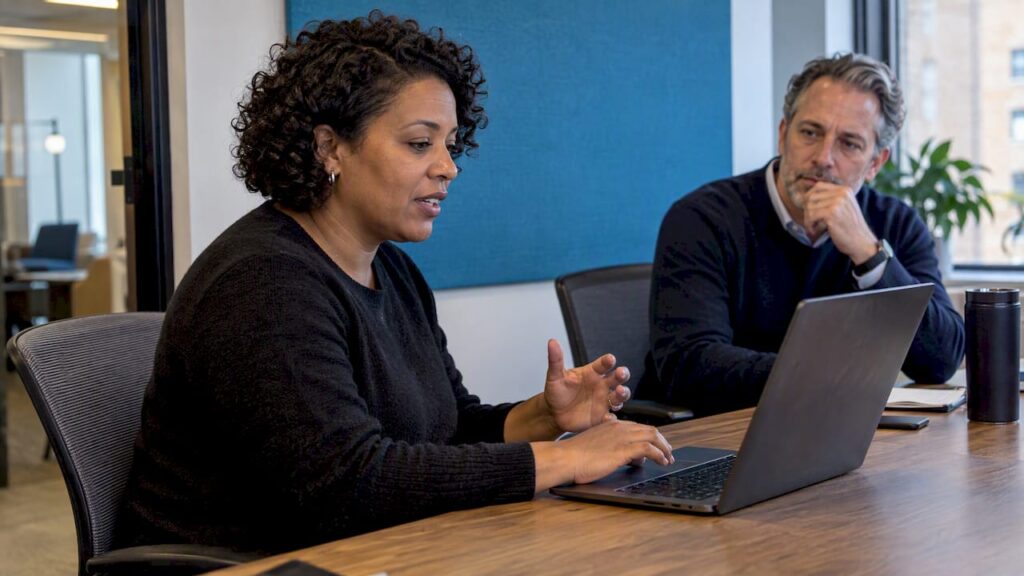 Candidate demonstrates technical sales skills during hiring
